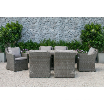 Hot Luxury Wicker Synthetic Rattan Garden Furniture dining table and chairs set